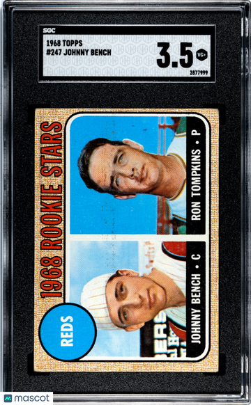 1968 Topps Johnny Bench #247 SGC 3.5
