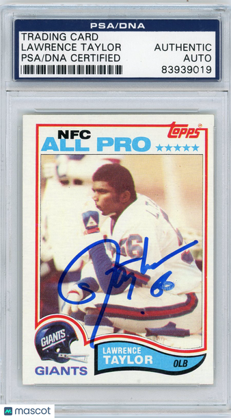 1982 Lawrence Taylor PSA A Auto A