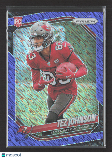 2025 Panini Prizm Tez Johnson #381 Blue /35 RC