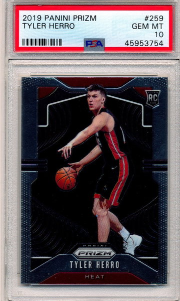 Tyler Herro 2019-20 Panini Prizm #259 Rookie Card RC PSA 10 Gem Mint Heat