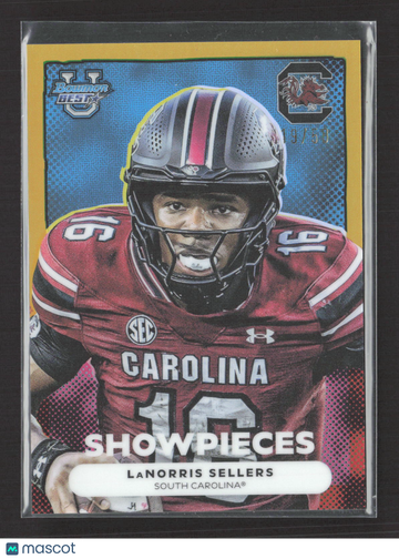 2025 Bowman University Best Showpieces LaNorris Sellers #BS-20 Gold Refractor /50