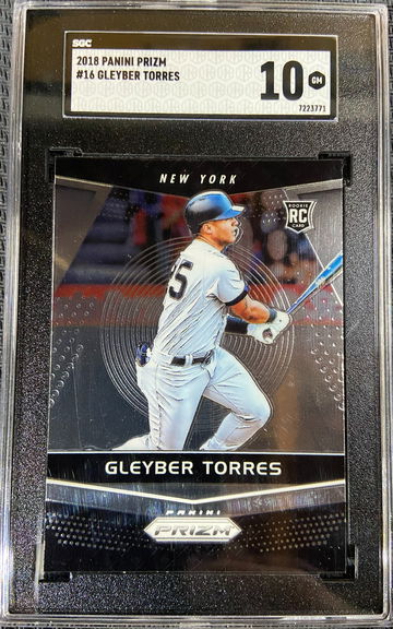 2018 Panini Prizm Gleyber Torres SGC 10 GEM MINT!!