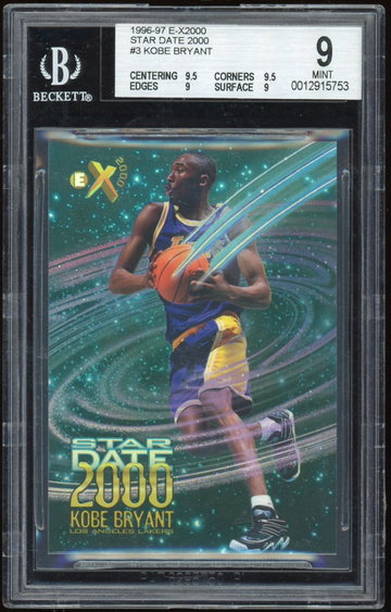 Kobe Bryant 1996-97 EX 2000 Star Date 2000 BGS 9++