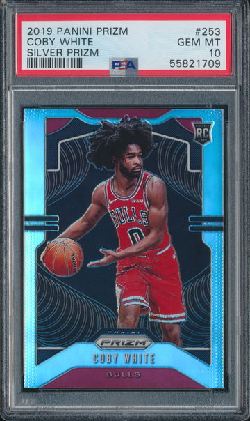 2019 Panini Prizm Coby White RC Silver PSA 10 (K)