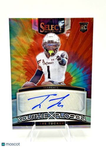 2023 Panini Select Draft Picks Tre Tucker #YS-TTU Tie-Dye Prizm Parallel/Variety Rookie Insert Panini Authentic