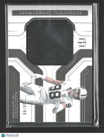 2025 Panini National Treasures Tremendous Treasures Maxx Crosby #TTS-MCY 08/99 Memorabilia