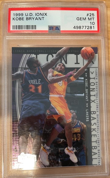 Kobe Bryant 1999 Ionix #25 PSA 10 Gem Mint Mamba
