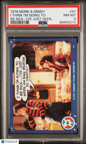 1978 Topps Mork & Mindy I Think I'm Going To #87 PSA 8