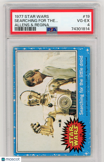 1977 Star Wars Allens & Regina Searching For The.. . #19 PSA 4