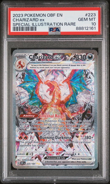 2023 Pokemon Scarlet and Violet Obsidian Flames Special Illustration Rare Charizard Ex #223 PSA 10