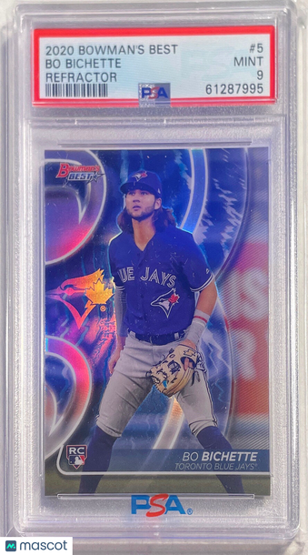 2020 Bowman's Best Bo Bichette #5 Refractor PSA 9