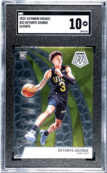 2023-24 Panini Mosaic Elevate Keyonte George #22 RC SGC 10