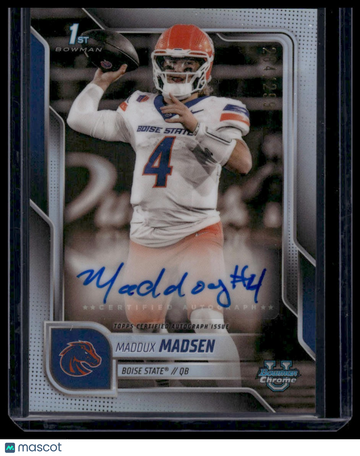 2025 Bowman University Chrome Football Maddux Madsen #BCA-MM Refractor /299 Bowman