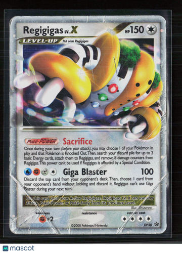 2008 DP Regigigas LV.X Holo Black Star Promo #DP30