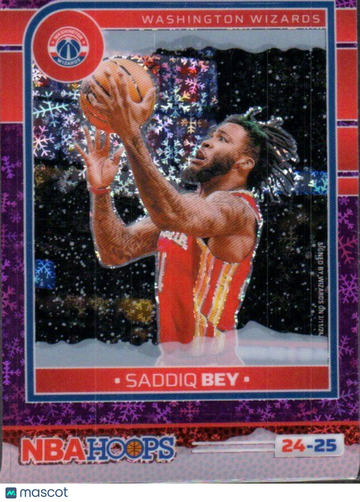 2024-25 Hoops Winter Saddiq Bey #54 Purple