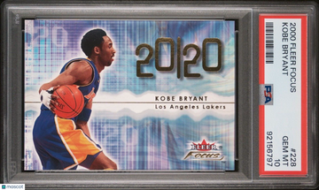2000 Fleer Focus Kobe Bryant #228 /20 PSA 10