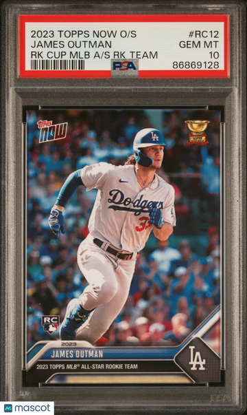2023 Topps Now Rookie Cup All-Star RC James Outman #RC12 PSA 10