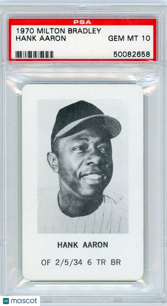 1970 Milton Bradley Hank Aaron PSA 10