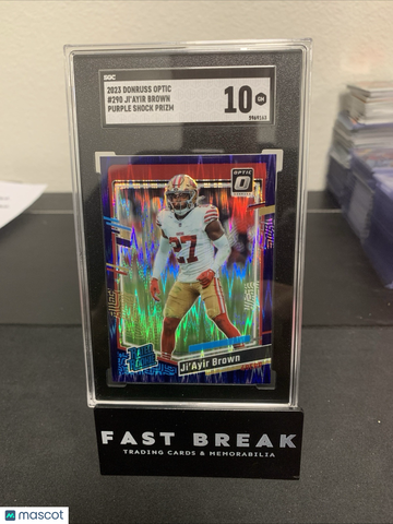 2023 Panini Donruss Optic Ji'Ayir Brown #290 Purple Shock Prizm Rookie SGC 10 Donruss