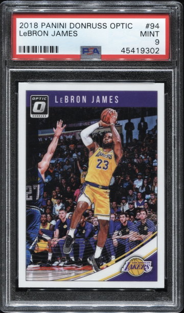 2018-19 Donruss Optic #94 LeBron James PSA 9