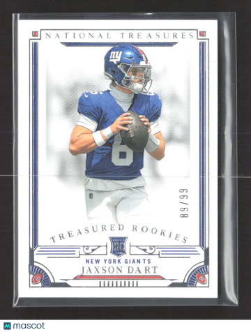 2026 Panini National Treasures Jaxson Dart #TR-JDT /99