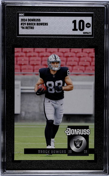 2024 Donruss #29 Brock Bowers '94 Retro SGC 10