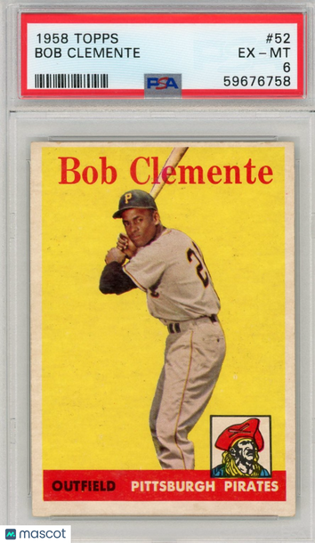 1958 Topps Bob Clemente #52 PSA 6