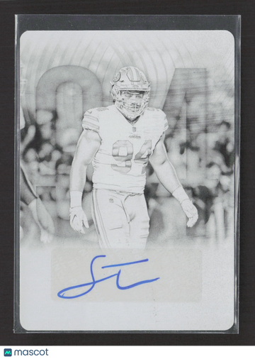 2017 Panini Preferred Rookie Prominent Scripts Solomon Thomas #261 Black Printing Plate /1 Printing Plate