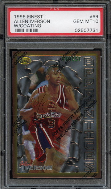 1996 Finest Allen Iverson PSA 10