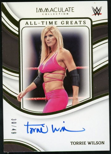 2023 Panini Immaculate WWE Torrie Wilson All Time Greats Auto /49