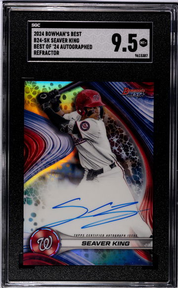 2024 Bowman's Best #B24-SK Seaver King Best Of '24 Auto. Refractor SGC 9.5