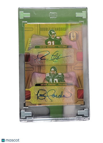 2024 Panini Gold Standard Double Standard Brian Jordan Deion Sanders #DS-ATL /24 Dual Autograph