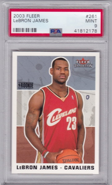 LeBron James - 2003 Fleer PSA 9