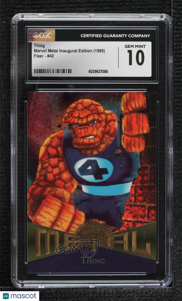 1995 Fleer Marvel Metal - [Base] Thing #42 CGC 10