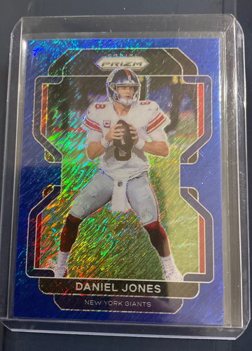 Daniel Jones 2021 Panini Prizm FOTL Blue Shimmer 21/25! SSP Daniel Jones Blue Shimmer.