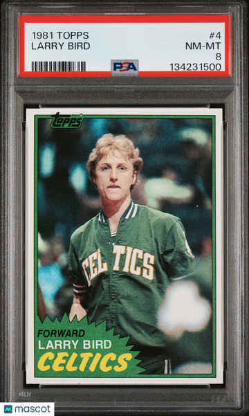 1981 Topps Larry Bird #4 PSA 8