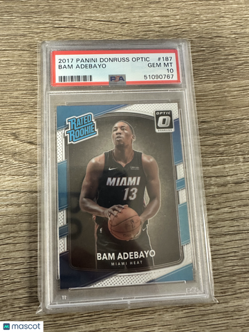 2017 Panini Donruss Optic Bam Adebayo #187 PSA 10