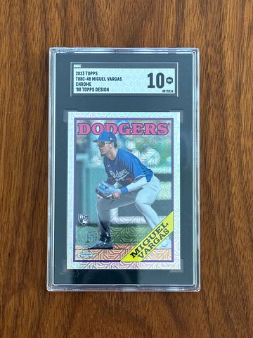 2023 Topps Series 1 Silver Pack Mojo #T88C-48 MIGUEL VARGAS RC SGC 10 Dodgers
