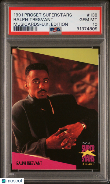 1991 Proset Superstars Musicards-U.K. Edition Ralph Tresvant #138 PSA 10