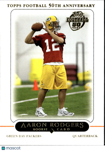 Aaron Rodgers 2005 Topps Football 50th Anniversary Green Bay Packers