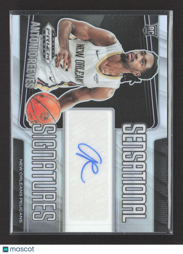 2025 Panini Prizm Black Sensational Signatures Antonio Reeves #SS-REE RC Auto