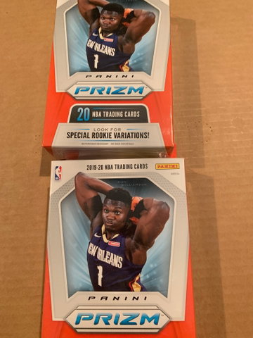 2019-20 NBA prizm hanger box x 2