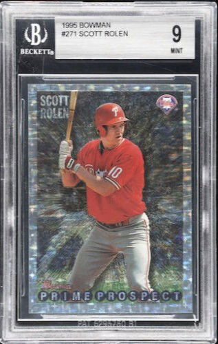 1995 Bowman Scott Rolen BGS 9 Mint