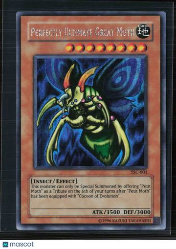 2002 Yu-Gi-Oh! The Sacred Cards Perfectly Ultimate Great Moth Secret Rare TSC-001 1st Edition