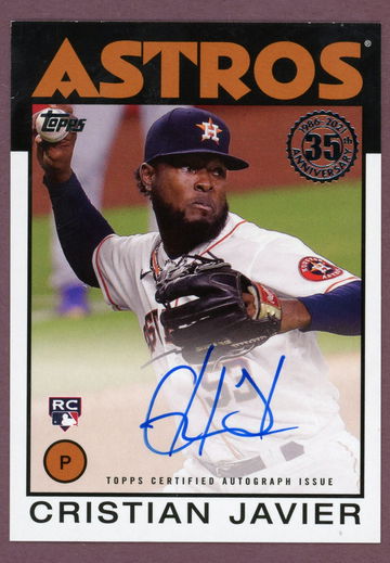 2021 TOPPS 35TH ANNIVERSARY CHRISTIAN JAVIER AUTO