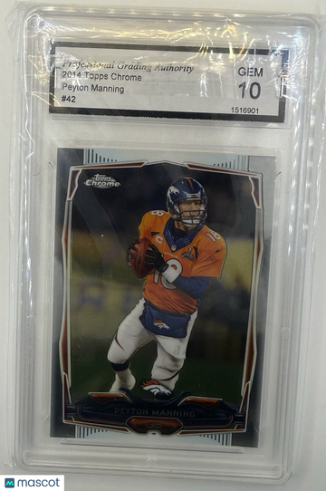 2014 Topps Chrome Peyton Manning #42 [Base] Chrome Base Set 10