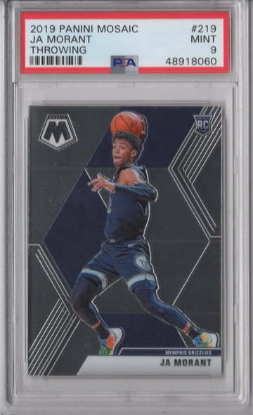 2019 Mosaic Ja Morant Throwing PSA 9