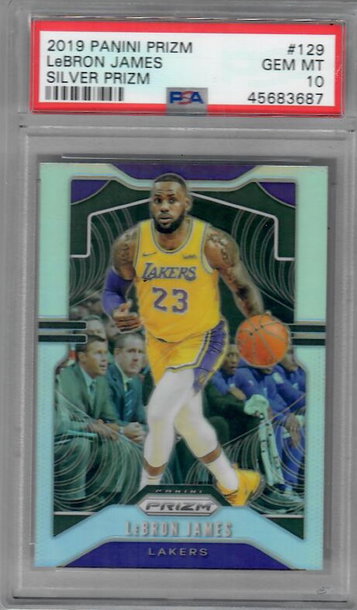 2019 PANINI PRIZM LeBRON JAMES SLIVER PRIZM #129