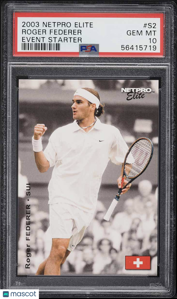 2003 Netpro Elite Roger Federer #S2 Rookie PSA 10