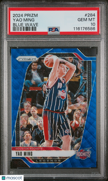 2024 Panini Prizm Yao Ming #284 Blue Wave PSA 10